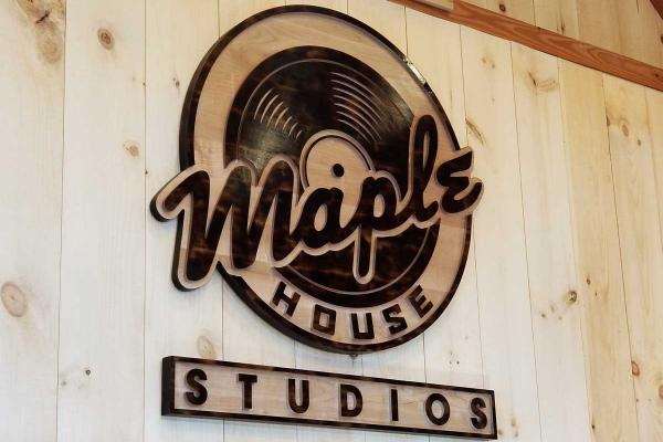 Maple House Studios Wooden Sign